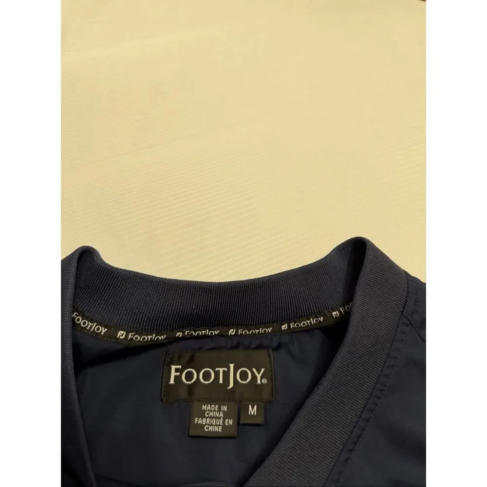 FootJoy Navy Blue Golf Pullover Windbreaker Size Medium